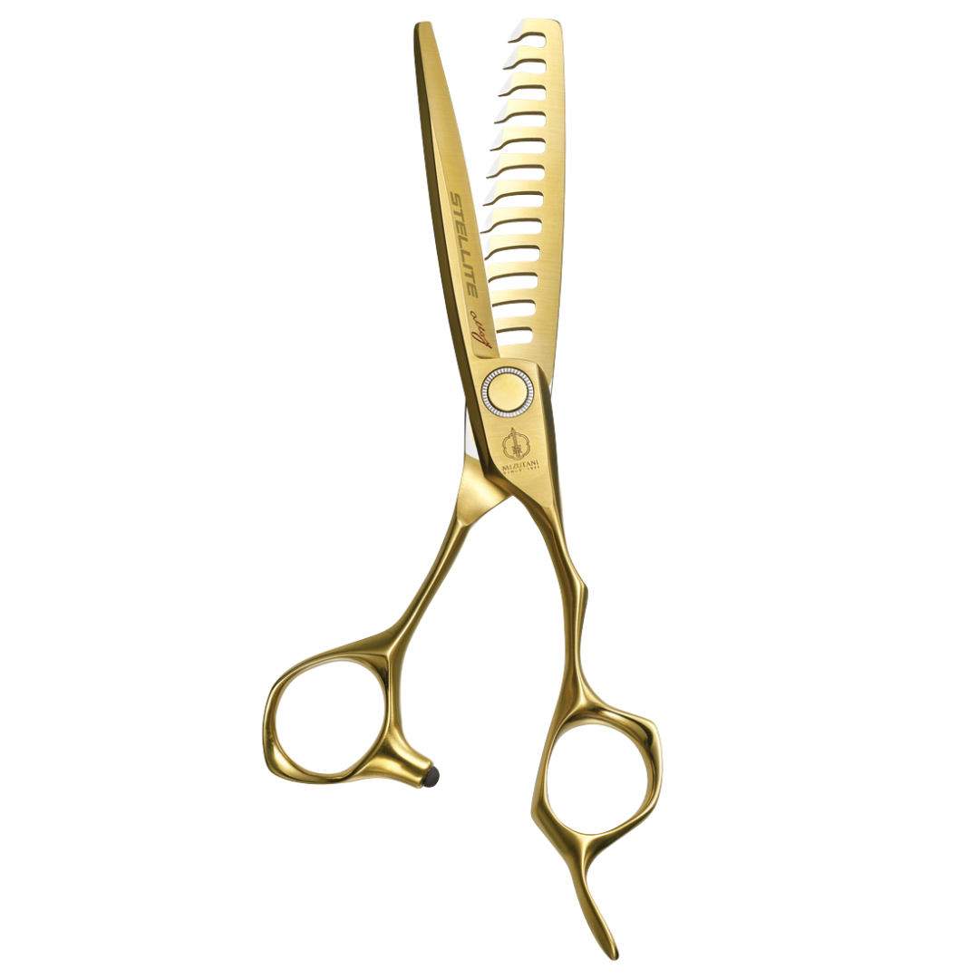 STELLITE alloy 531 staygold – Mizutani Thinning Scissors