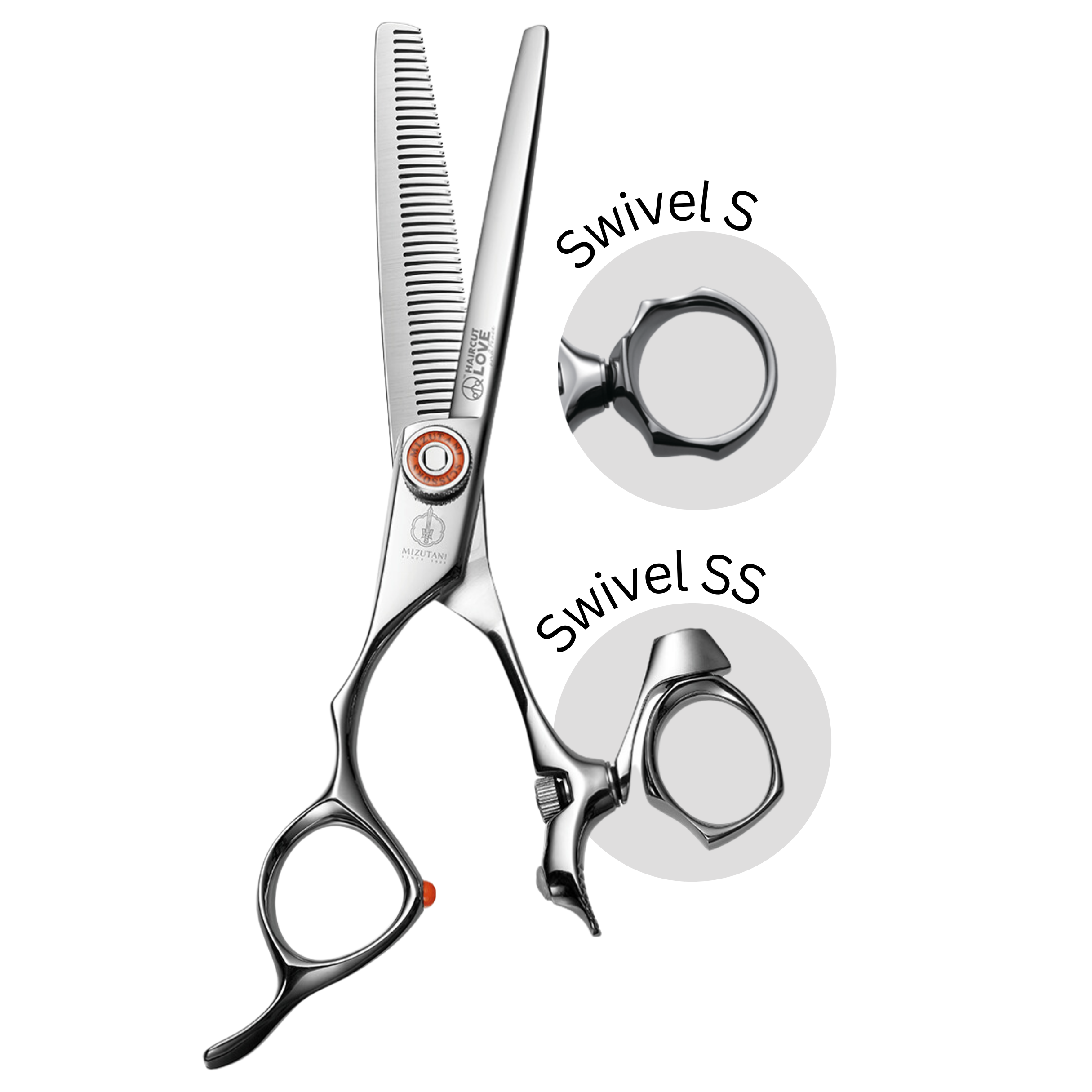 S-Series ORANGE Collection – Mizutani Thinning Scissors Lefty