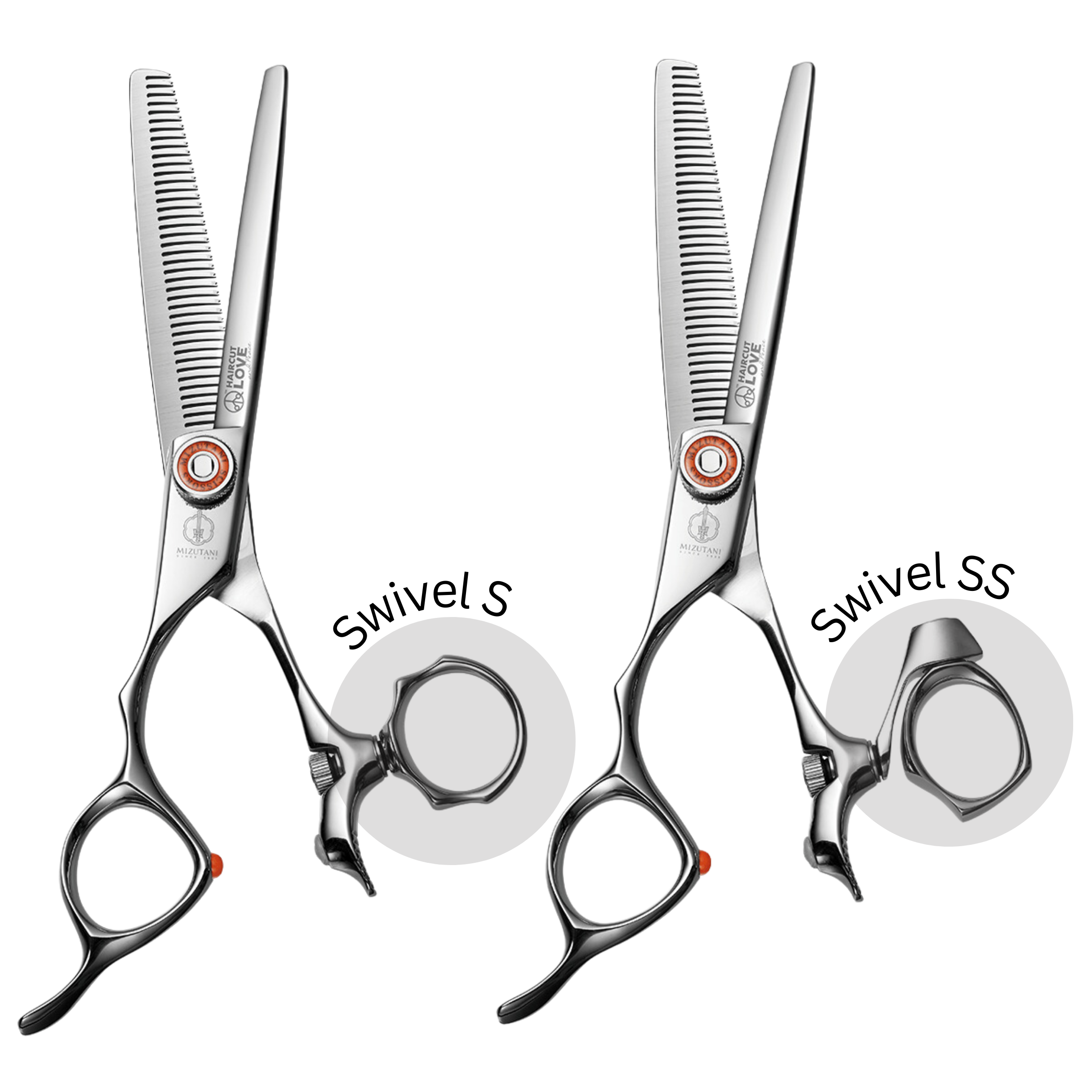S-Series ORANGE Collection – Mizutani Thinning Scissors Lefty
