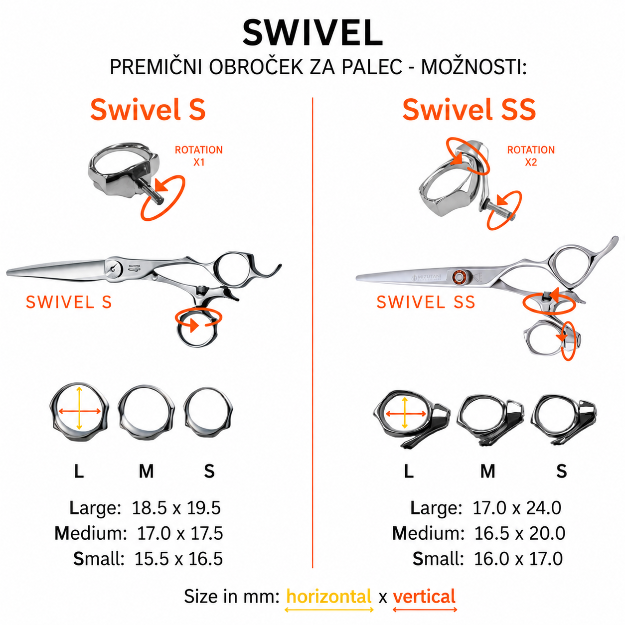 Cut S Swivel Speedstar – Mizutani Hair Scissors